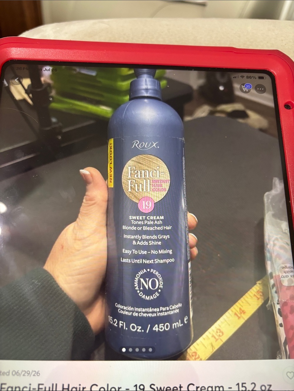 Fanci-Full Instant Hair Color - Sweet Cream (19)